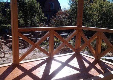 Веранда из дерева